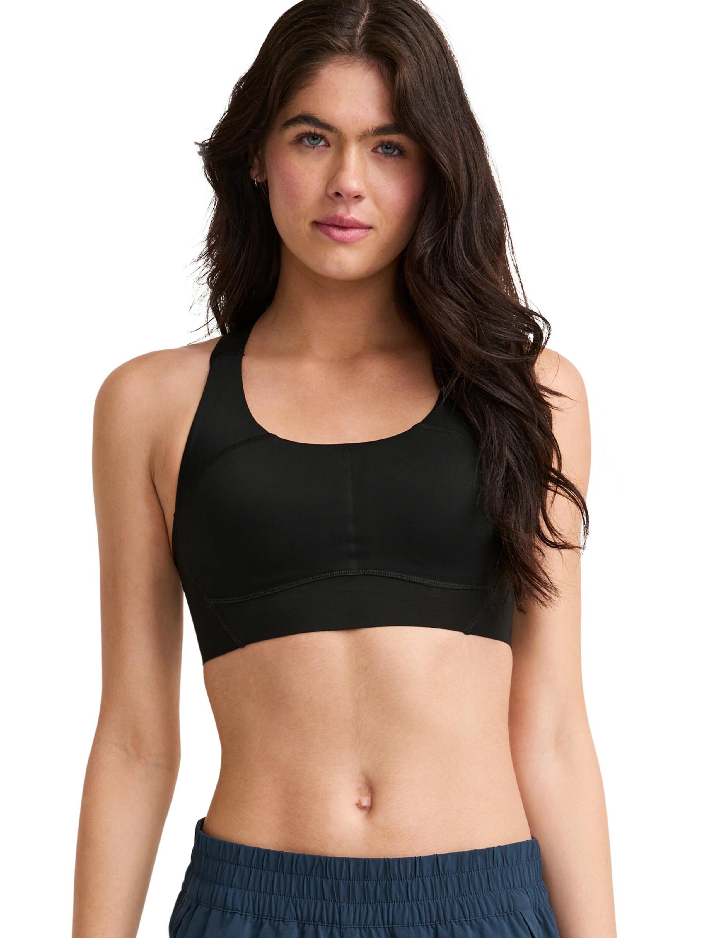 JOCKEY Sport-BH 'Contour Hold Mid Impact Racerback Sports Bra' in XXL in schwarz, Produktansicht