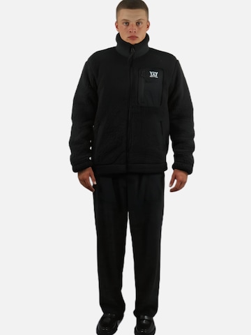 HEFTYKA Fleece Jacket 'SHERPA' in Black