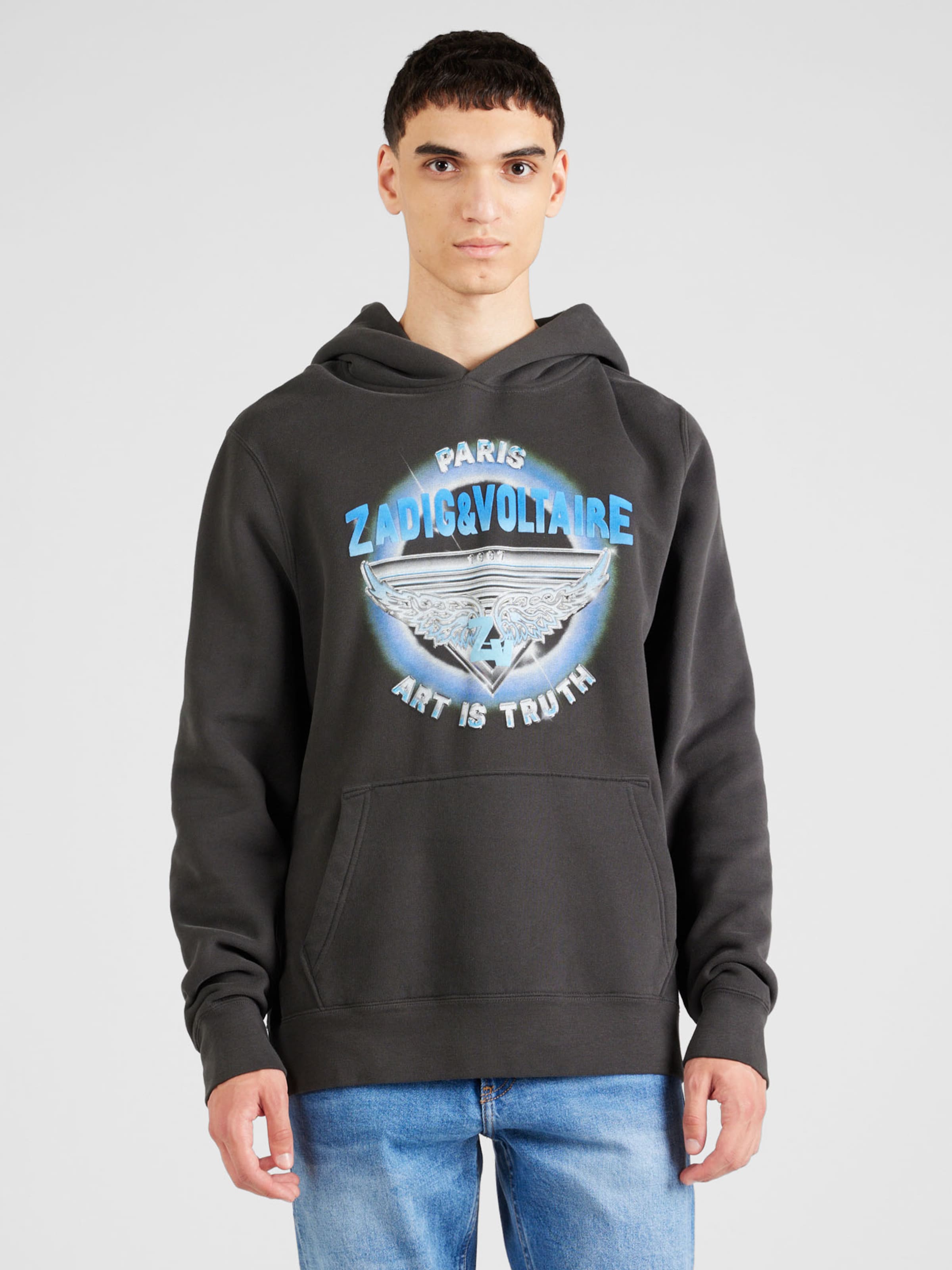 Zadig Voltaire Sudadera SANCHI en Gris Antracita ABOUT YOU