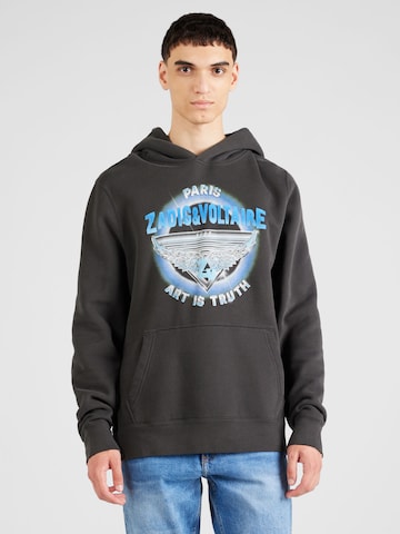 Zadig & Voltaire Sweatshirt 'SANCHI' in Grey: front