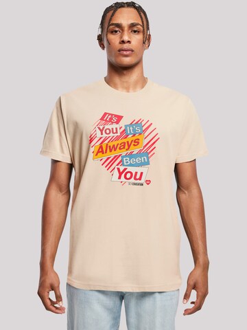 F4NT4STIC Shirt 'Sex Education It's Always You Netflix TV Series' in Beige: front