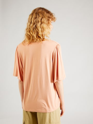T-shirt 'JUST AN ILLUSIO' ROXY en marron