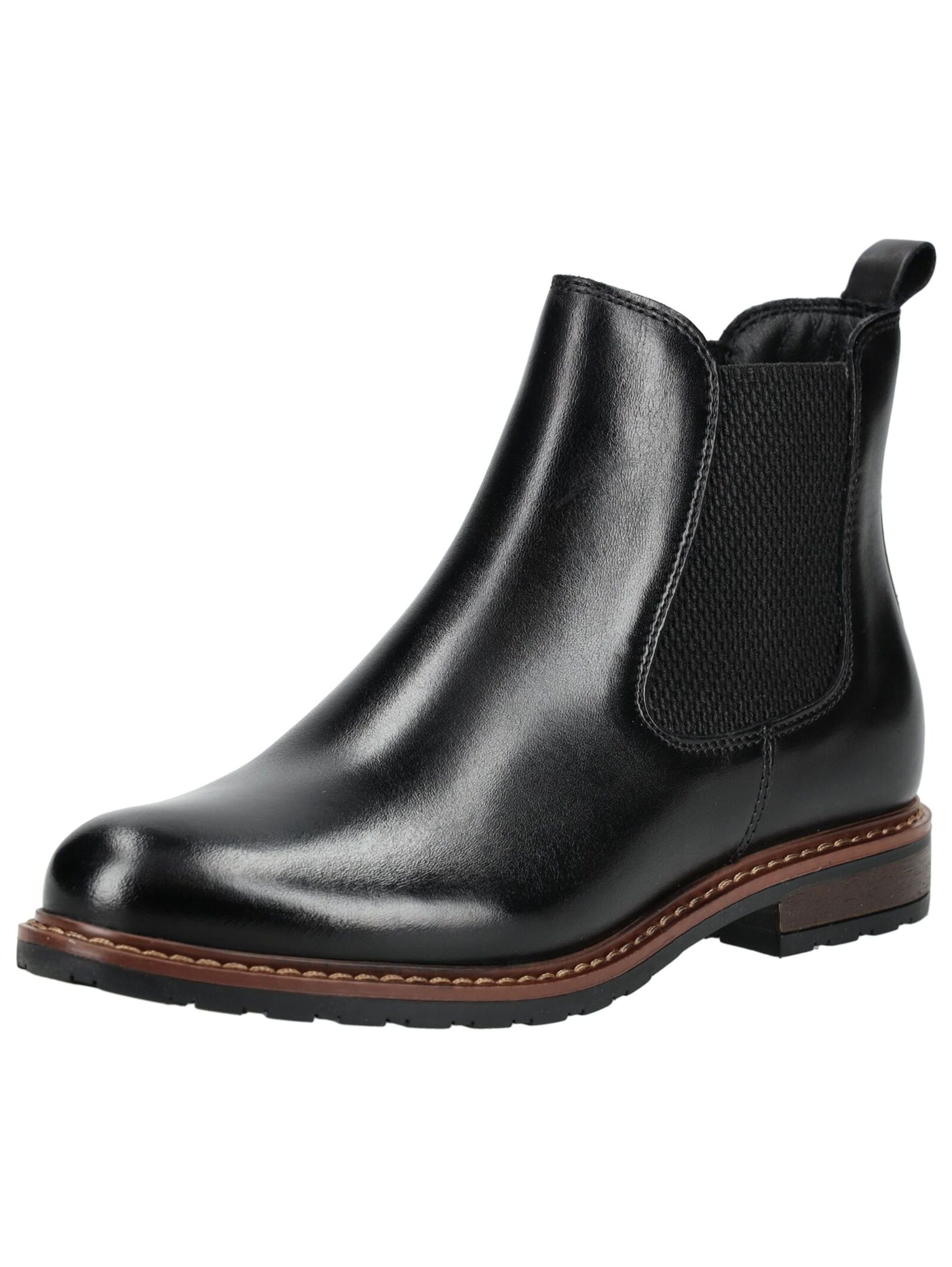 Tamaris Chelsea Boots in Black: front