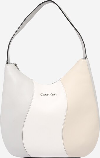 Calvin Klein Schoudertas in de kleur Crème / Lichtgrijs / Wit, Productweergave
