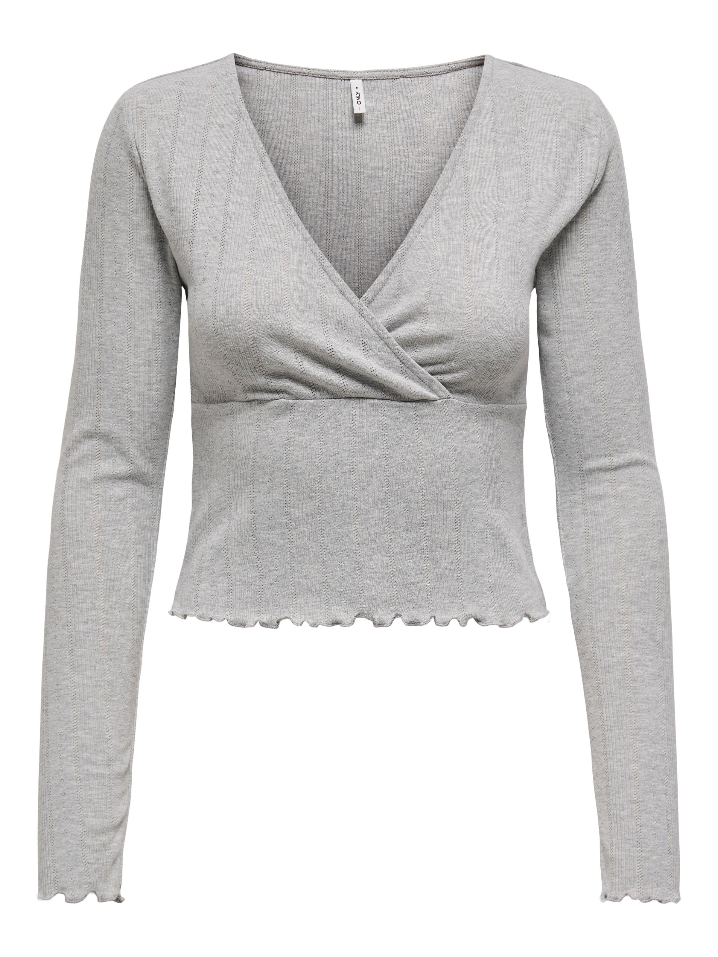 ONLY Тениска в сиво: отпред