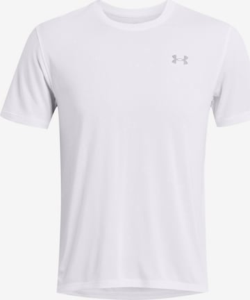 UNDER ARMOUR Funktionsshirt 'STREAKER SPLATTER' in Weiß: predná strana