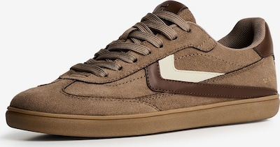 Sneaker low Bershka pe fildeş / nisipiu / oliv, Vizualizare produs