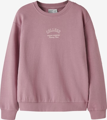 NAME IT Sweatshirt 'NKFVASACHA' in Lila: voorkant