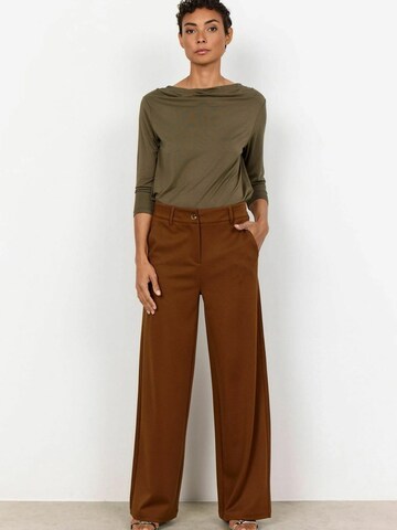Wide Leg Pantalon 'Daniela' Soyaconcept en marron : devant