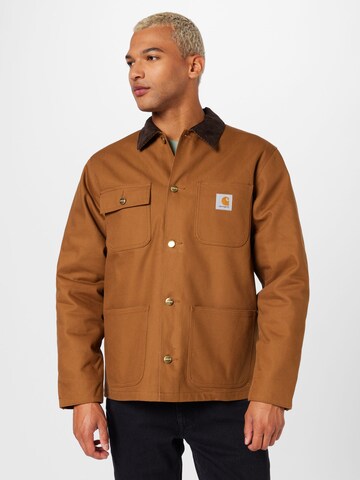 Carhartt WIP Tussenjas 'Michigan' in Bruin: voorkant