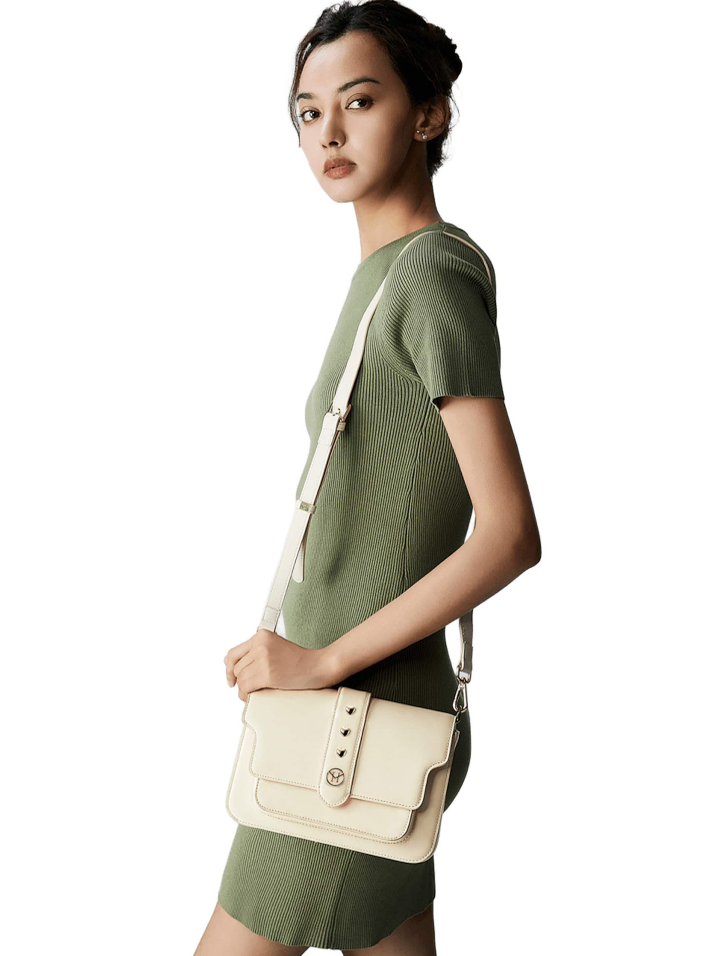 Victoria Hyde Schoudertas in Beige: voorkant