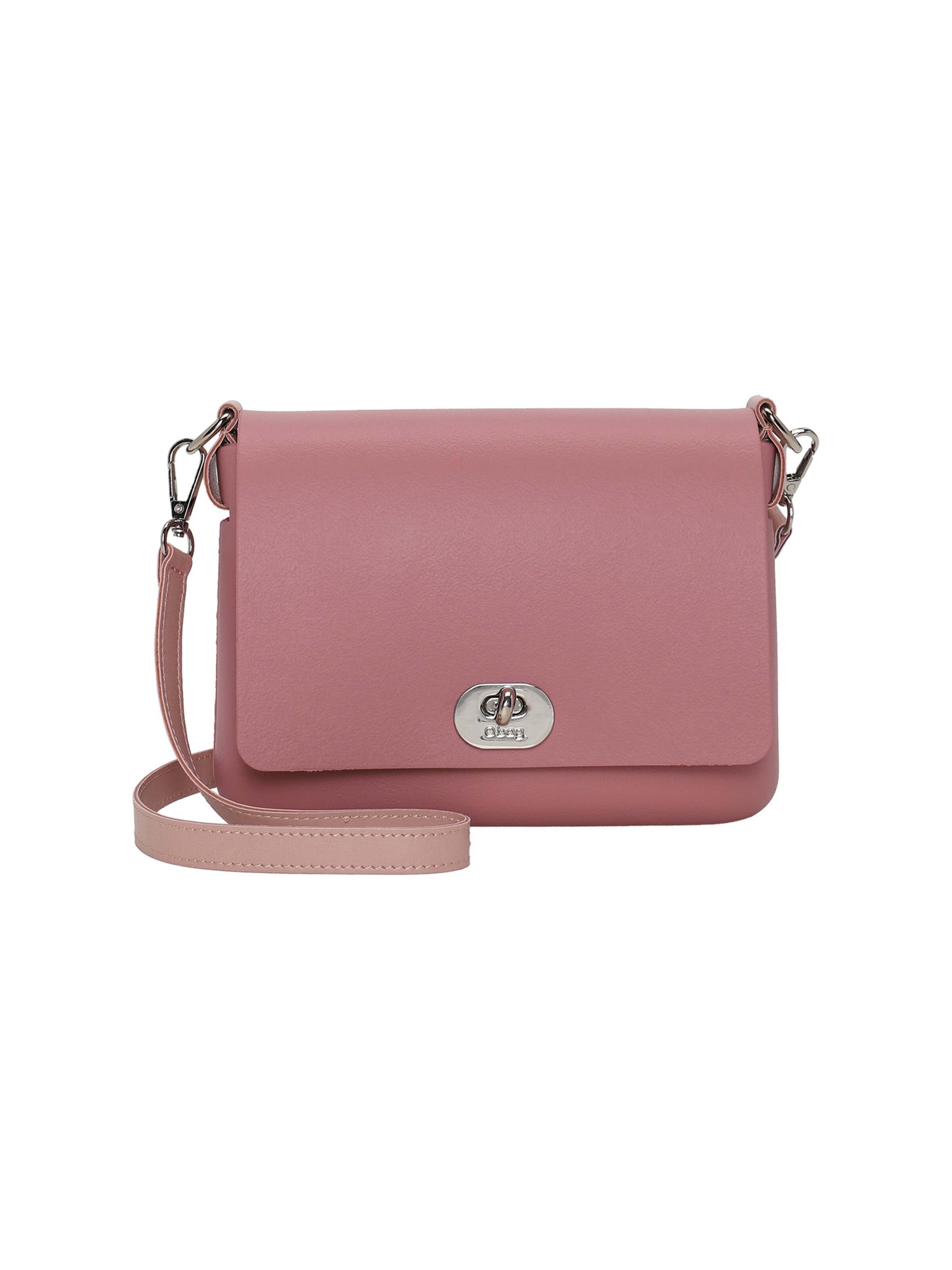 O bag Shoulder Bag in Pink: front