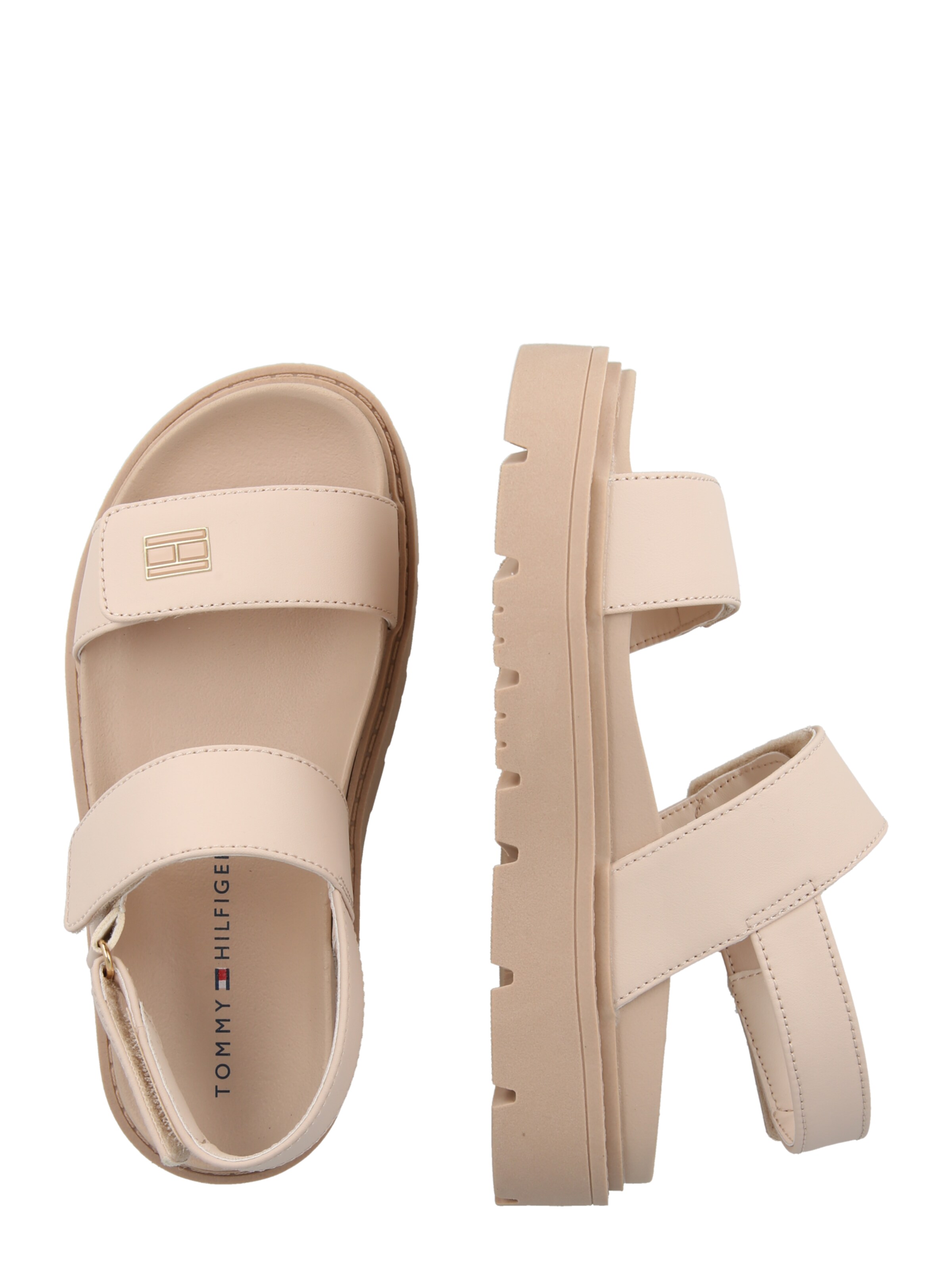 TOMMY HILFIGER Sandali 'CLAIRE' | bež barva