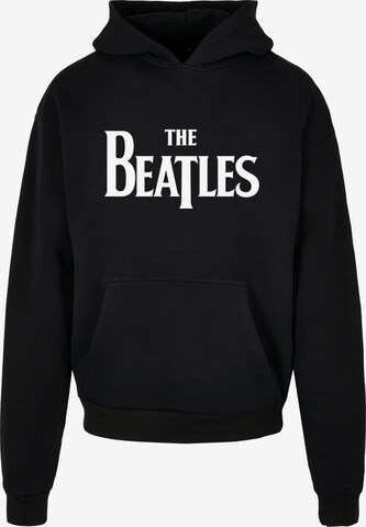 Merchcode Sweatshirt 'Beatles - Headline' in Black: front