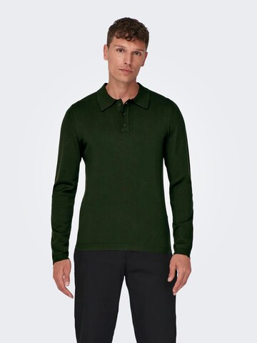 Only & Sons Свитер 'WYLER' в Зеленый: спереди