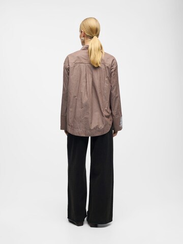 OBJECT Bluse 'OBJAdane' i brun