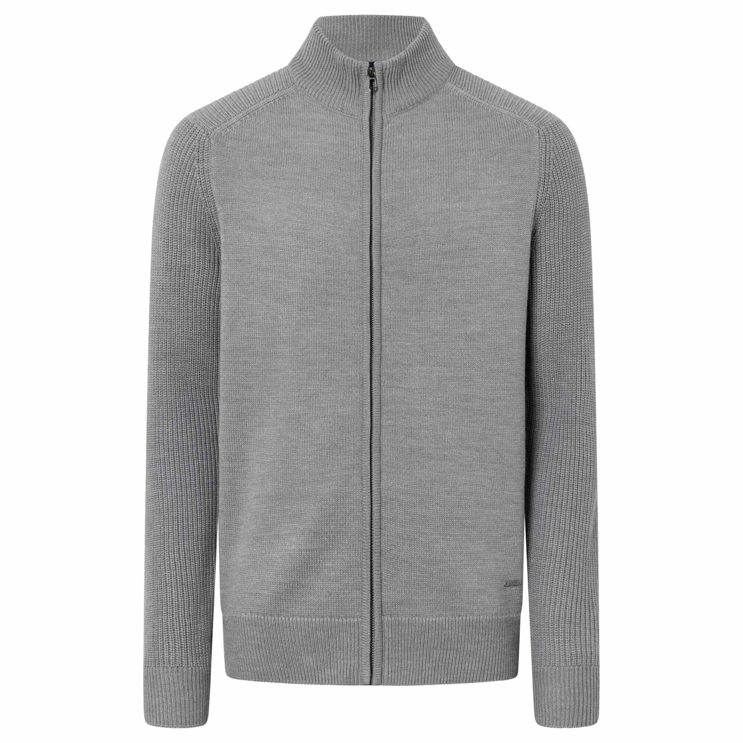 JOOP! Knit cardigan in Grey: front