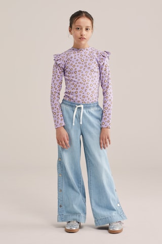 WE Fashion Shirt 'Meisjes' in Purple