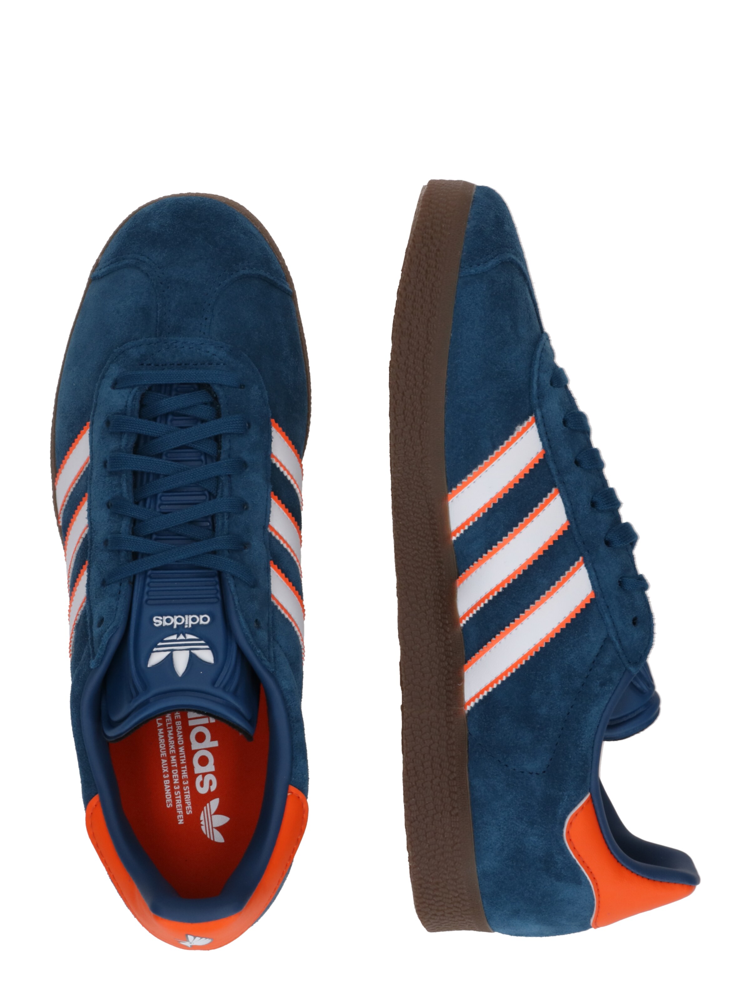 Baskets basses 'GAZELLE' ADIDAS ORIGINALS en bleu