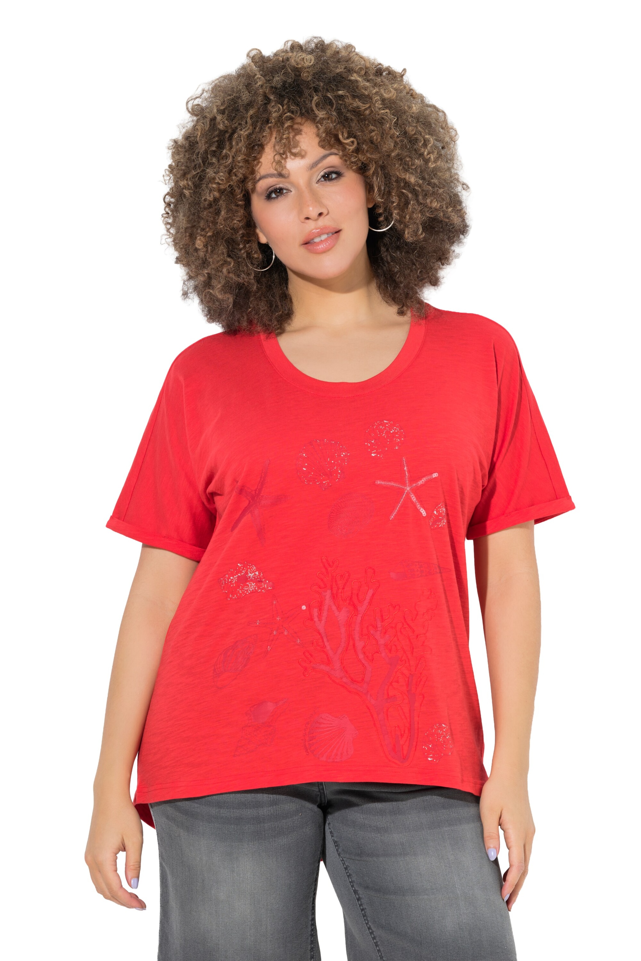 Ulla Popken Shirt in Red: front