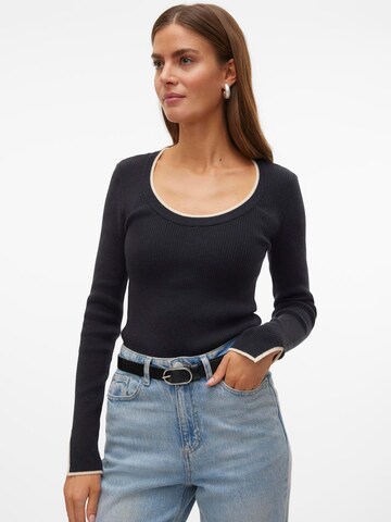 VERO MODA Trui 'VMJoan' in Zwart: voorkant