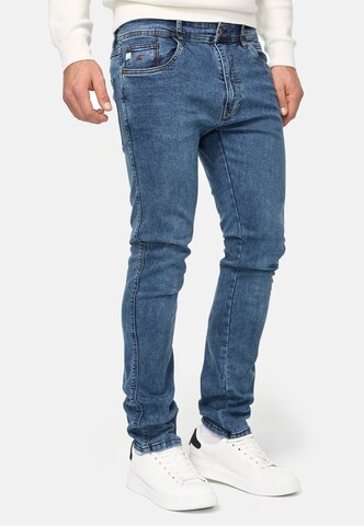 Skinny Jean ' Jake ' INDICODE JEANS en bleu