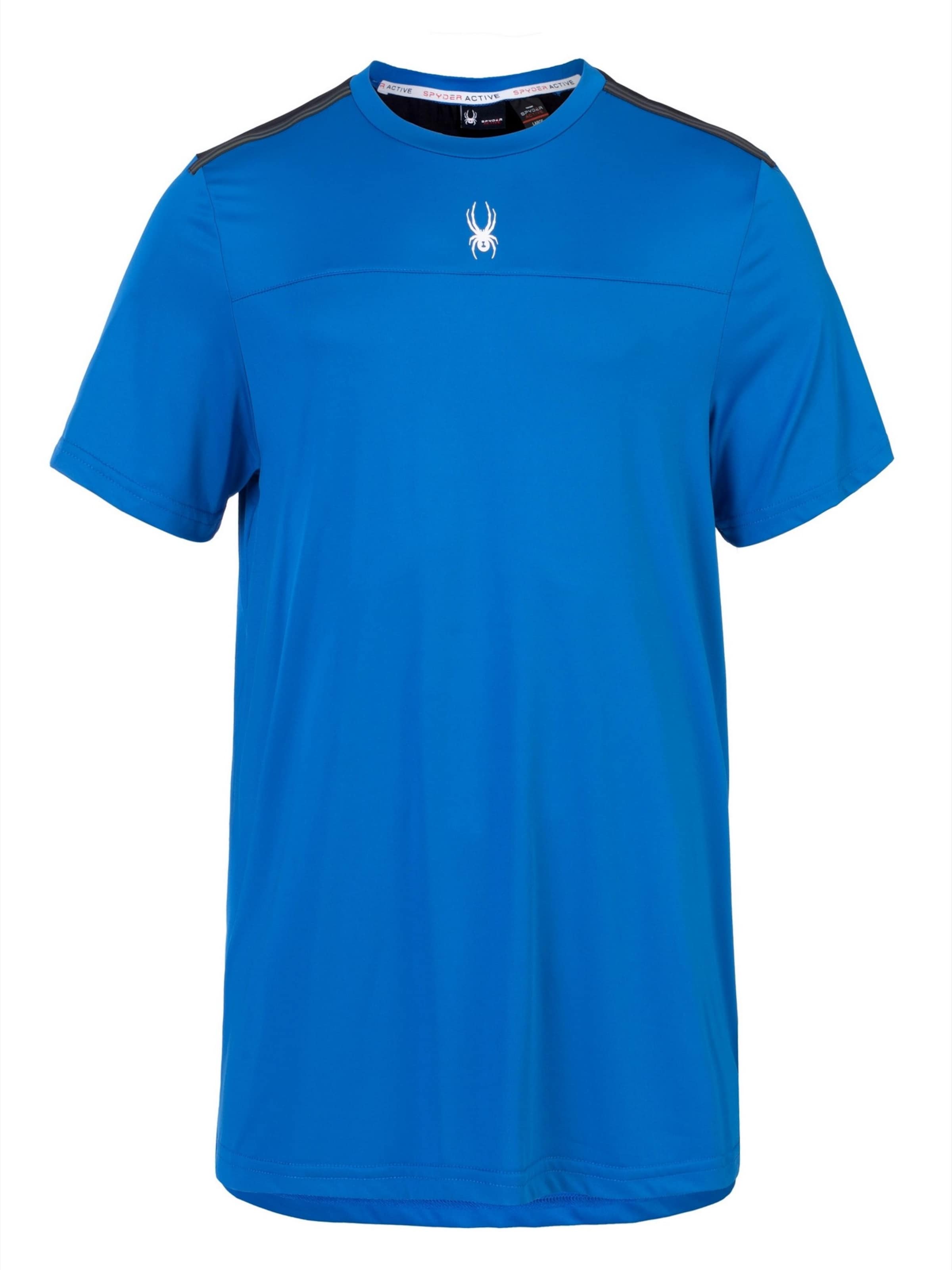 Spyder Λειτουργικό μπλουζάκι σε μπλε: μπροστά