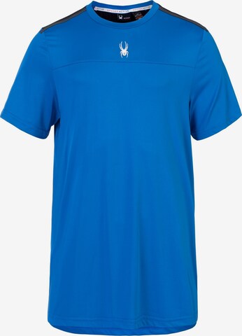 Spyder Functioneel shirt in Blauw: voorkant