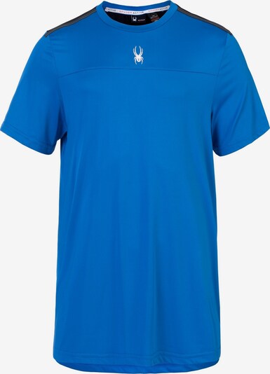 Spyder Functioneel shirt in de kleur Blauw / Zwart / Wit, Productweergave