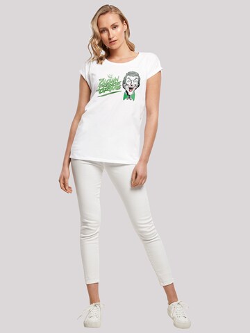 T-shirt 'DC Comis Superhelden Batman Joker The Clown Prince Of Crime' F4NT4STIC en blanc
