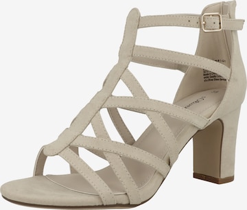 s.Oliver Sandalen met riem ' 5-28305-20 ' in Beige: voorkant