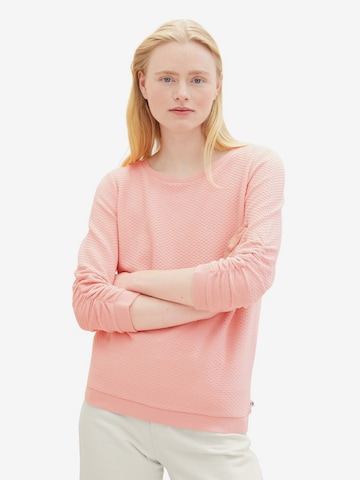 Sweat-shirt TOM TAILOR DENIM en rose