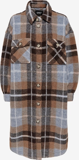 Demisezoninis paltas 'Andrea' iš ONLY, spalva – šviesiai mėlyna / ruda (konjako) / šviesiai ruda / tamsiai ruda, Prekių apžvalga