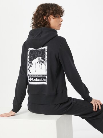 COLUMBIA Athletic Sweatshirt 'Lodge' in Black: front