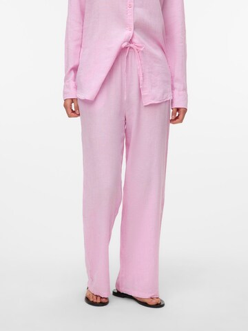 VERO MODA Wide leg Pants 'VMLinn' in Pink: front