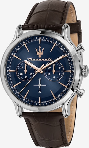 Montre à affichage analogique 'Epoca' Maserati en marron : devant