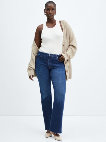 MANGO Flared Jeans 'Fiona' in Blau