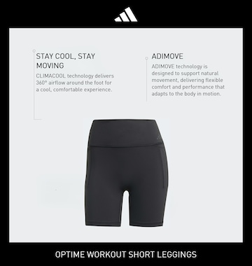 ADIDAS PERFORMANCE Skinny Sportbroek 'OPT' in Zwart