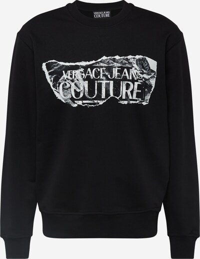 Versace Jeans Couture Sweater majica u siva / crna / bijela, Pregled proizvoda
