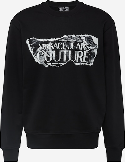 Versace Jeans Couture Sportisks džemperis, krāsa - pelēks / melns / balts, Preces skats