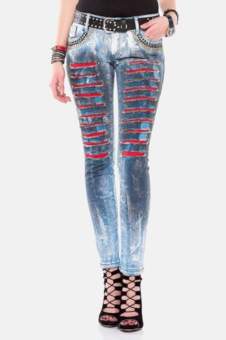 CIPO & BAXX Skinny Jeans in Skinny Fit WD375 in Blau