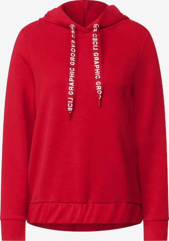 CECIL Sweatshirt in Rood: voorkant