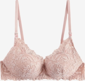 Next T-shirt Nursing bra in Pink: front