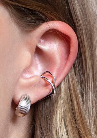 XENOX Creolen in Silber: Vorderseite