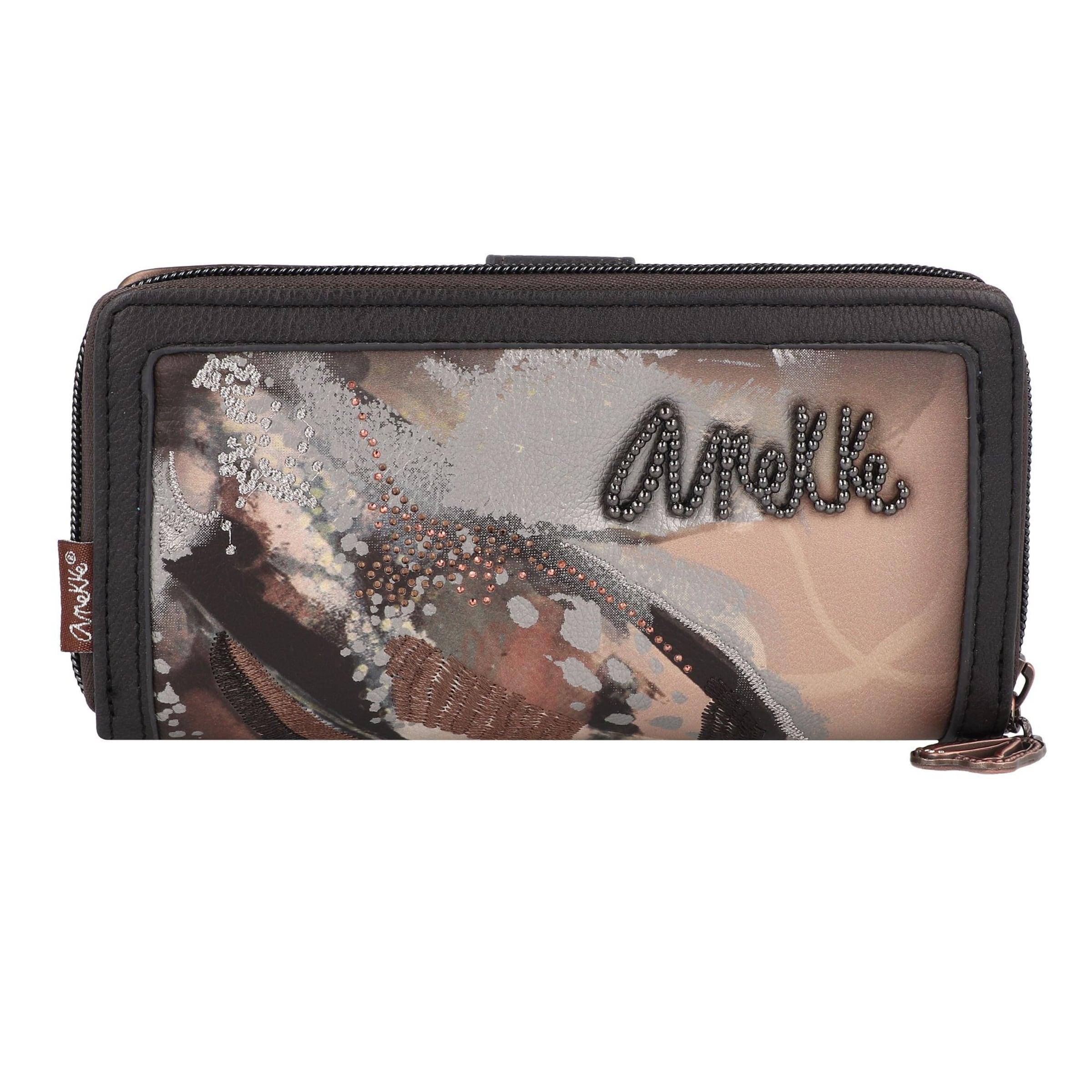 Anekke Wallet in Brown: front