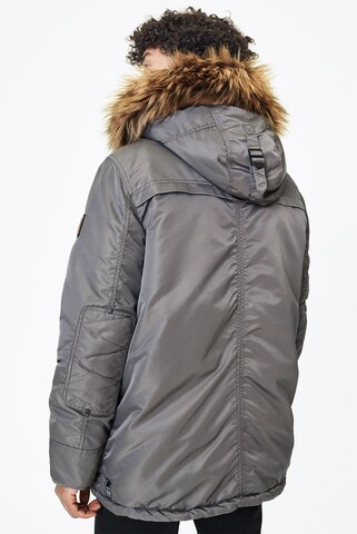 Harlem Soul Between-Seasons Parka 'Chi-Cago' in Grey