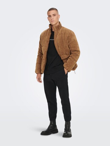 Only & Sons Jacke 'Cash' in Braun