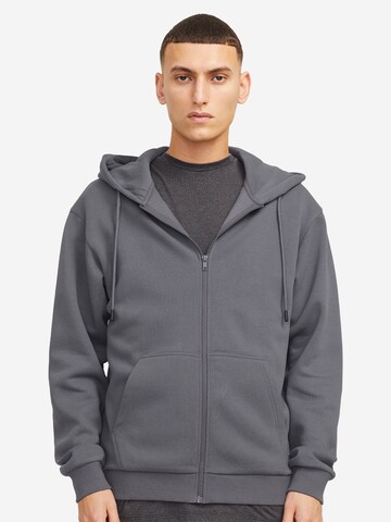 JACK & JONES Sweatjacke 'Bradley' in Grau
