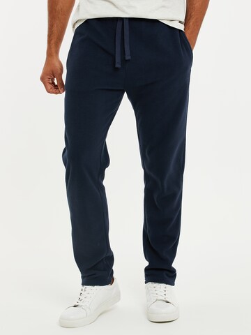 Threadbare Regular Broek 'Darius' in Blauw: voorkant