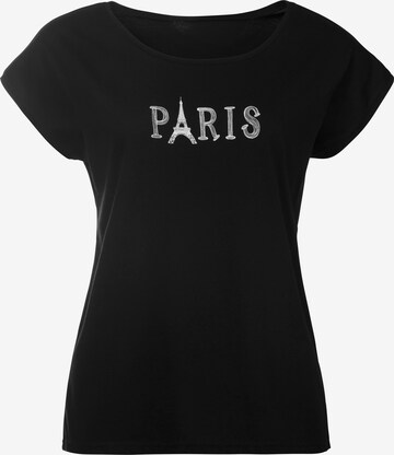 T-shirt VIVANCE en noir : devant